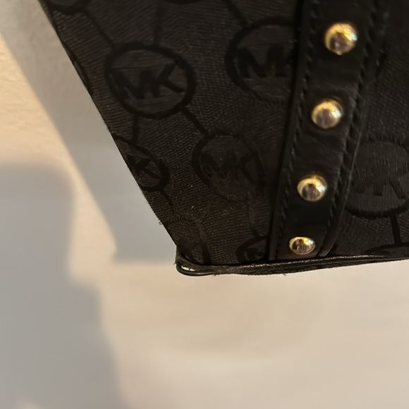 Michael Kors Studded Black MK Shoulder Tote bag - Picture 7 of 7